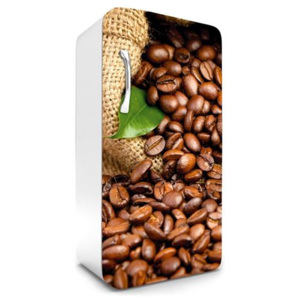 Samolepiace tapety na chladničku, rozmer 120 cm x 65 cm, kávové zrnká, DIMEX FR-120-003