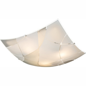 Stropné/nástenné svietidlo Paranja 40403-3 (moderné/dizajnové) (biela + satinovaná). Vlastná spoľahlivá doprava až k Vám domov