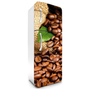 Samolepiace tapety na chladničku, rozmer 180 cm x 65 cm, kávové zrnká, DIMEX FR-180-003