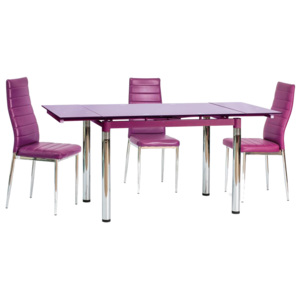 Jedálenský stôl GD-018 (fialová) (pre 4 až 6 osôb). Vlastná spoľahlivá doprava až k Vám domov