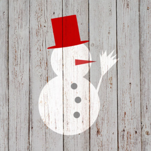 Balenie 10 papierových obrúskov s vianočným motívom PPD Snowman On Wood