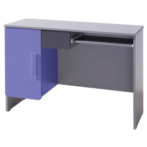 Písací stôl FIGARO, 75x110x50 cm, grafit/fialová