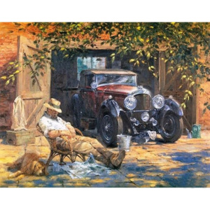 Namaluj si obraz "Chlapík s autom" 40x50 cm