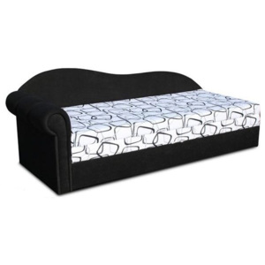 Jednolôžková posteľ (váľanda) 70 cm Luxus II (Čierna 39 + Dodo 1026) (L). Vlastná spoľahlivá doprava až k Vám domov