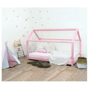 TERY detská posteľ bez bočnice, Farba ružová, Veľkosť 80 x 160 cm