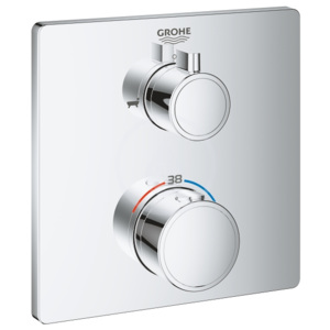 Grohe Grohtherm - Termostatická vanová baterie pro 2 spotřebiče, chrom 24080000-GR