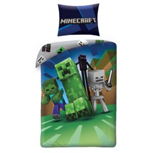 HALANTEX Obliečky Minecraft Monsters Bavlna, 140/200, 70/90 cm