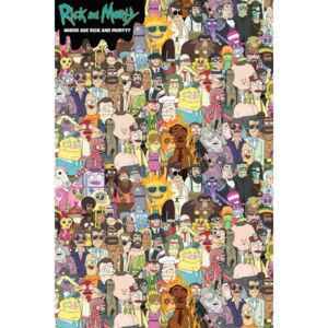 Plagát, Obraz - Rick and Morty - Where's Rick, (61 x 91,5 cm)