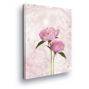 Obraz na plátne - Pink Flowers 4 x 30x80 cm