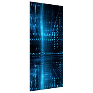Samolepiaca fólia na dvere Modrý kyberpriestor 3D 95x205cm ND2817A_1GV