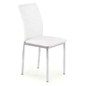 HALMAR K137 jedálenská stolička biela / chróm