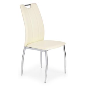 HALMAR K187 jedálenská stolička biela / chróm