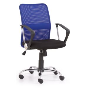 HALMAR Tony kancelárska stolička s podrúčkami modrá / čierna