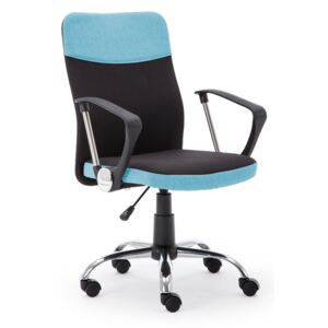 HALMAR Topic kancelárska stolička s podrúčkami modrá / čierna