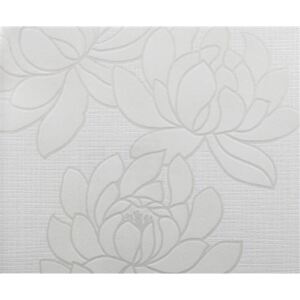 Vliesové tapety, kvety biele, The Best 70027, Marburg, rozmer 10,05 m x 0,53 m