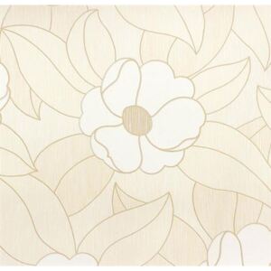 Vinylové tapety, kvety biele, WohnSinn 54522, Marburg, rozmer 10,05 m x 0,53 m