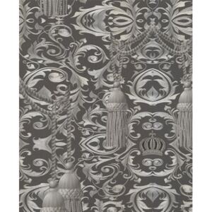 Vliesové tapety, ornamenty čierne, Gloockler 52553, Marburg, rozmer 10,05 m x 0,70 m