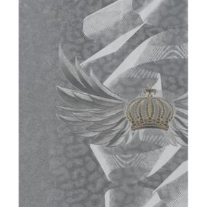 Vliesové tapety, ornamenty sivé, Gloockler 52581, Marburg, rozmer 10,05 m x 0,70 m