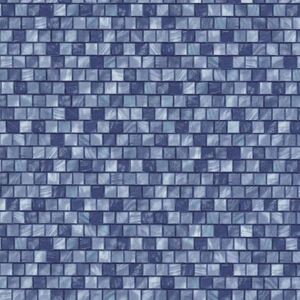 Vliesové tapety na stenu Origin 42103-10, mozaika modrá, rozmer 10,05 m x 0,53 m, P+S International
