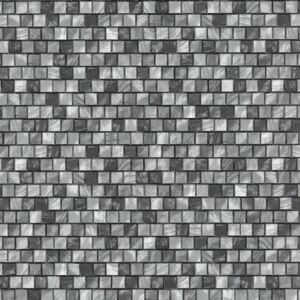 Vliesové tapety, mozaika sivo-čierna, Origin 4210330, P+S International, rozmer 10,05 m x 0,53 m