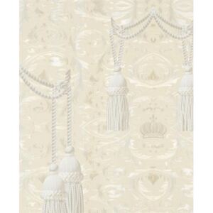 Vliesové tapety, ornamenty biele, Gloockler 52550, Marburg, rozmer 10,05 m x 0,70 m