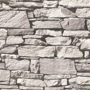 Vliesové tapety, štiepaný kameň sivý, Roll in Stones J45709, UGEPA, rozmer 10,05 m x 0,53 m