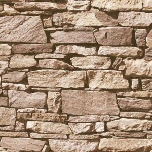 Vliesové tapety, štiepaný kameň hnedý, Roll in Stones J45708, UGEPA, rozmer 10,05 m x 0,53 m