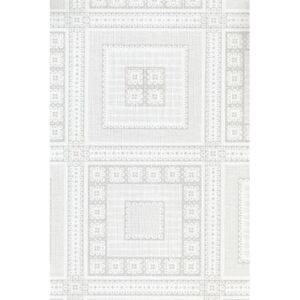 Obrus PVC štvorčeky biele, návin 20 m x 140 cm, IMPOL TRADE