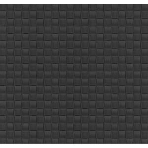 Vliesové tapety, kachličky čierne, Guido Maria Kretschmer 246840, P+S International, rozmer 10,05 m x 0,53 m