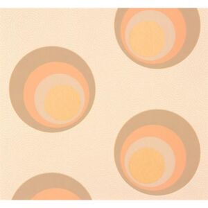 Vliesové tapety, bubliny hnedo-oranžové, NENA 57231, MARBURG, rozmer 10,05 m x 0,53 m