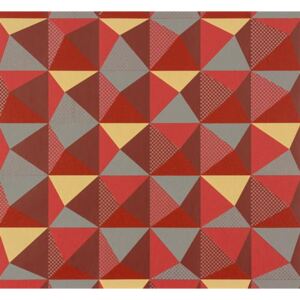 Vliesové tapety, kaleidoskop červeno-sivý, NENA 57243, MARBURG, rozmer 10,05 m x 0,53 m