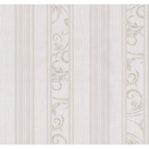 Vliesové tapety, pruhy hnedo-krémové, Graziosa 4212030, P+S International, rozmer 0,53 m x 10,05 m