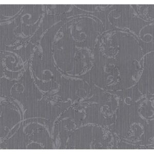 Vliesové tapety, ornament fialovo-sivý, Graziosa 4211950, P+S International, rozmer 0,53 m x 10,05 m