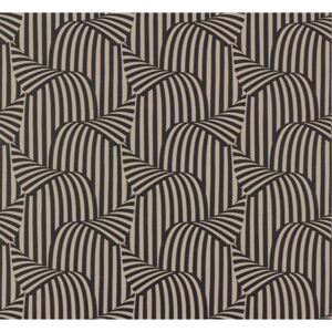 Vliesové tapety, 3D vzor čierny, NENA 57254, MARBURG, rozmer 10,05 m x 0,53 m