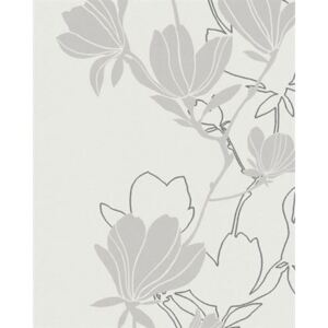 Vliesové tapety, kvety sivé, Summer Time 57801, MARBURG, rozmer 10,05 m x 0,53 m
