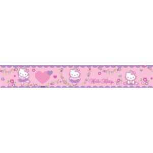 Samolepiaca bordúra, rozmer 5 m x 10,6 cm, Hello Kitty, IMPOL TRADE BDHK-5-059-10