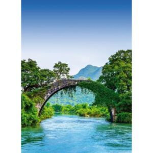 Fototapety, rozmer 184 x 254 cm, most cez rieku v Číně, W+G 5031-2P-1