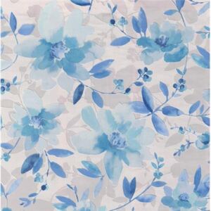 Vliesové tapety na stenu Allure 446119, rozmer 10,05 m x 0,53 m , kvety modré, Impol Trade