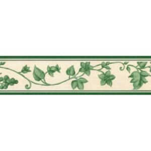 Samolepiaca bordúra 50039, rozmer 5 m x 5 cm, réva zelená, IMPOL TRADE