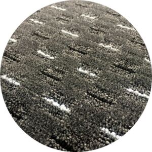 Vopi koberce akcia: 200x200 cm Kusový koberec Valencia antraciet guľatý - 200x200 kruh cm