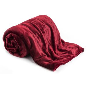 Jahu Deka XXL / Prehoz na posteľ červená, 200 x 220 cm