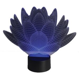 Sharks 3D LED lampa Lotosový kvet