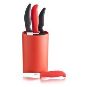 BANQUET Stojan na nože Red Culinaria so štetinami, 18cm 25CK01PRM01-A