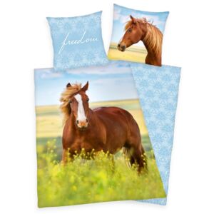 Herding Bavlnené obliečky Horse Freedom, 140 x 200 cm, 70 x 90 cm