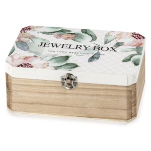 Drevený box na šperky so zrkadlom Santini