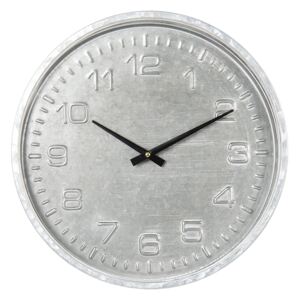 Šedé nástenné hodiny v industriálnom štýle - Ø 39 * 5 cm / 1 * AA