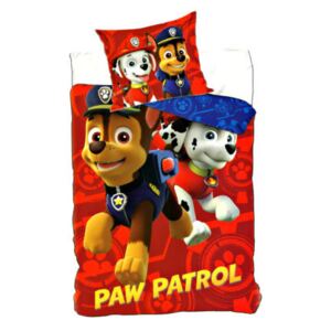 Setino Detské obliečky \"Paw Patrol\" - 155x200, 50x80 červená