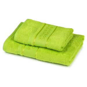 4Home Sada Bamboo Premium osuška a uterák zelená, 70 x 140 cm, 50 x 100 cm
