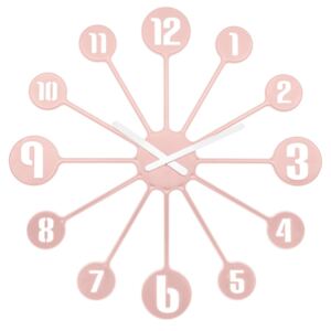 Koziol Nástenné hodiny Pinball ružová, pr. 45 cm