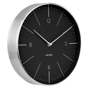 Karlsson 5682BK Designové nástenné hodiny, 28 cm